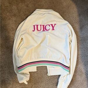 Juicy Couture Cream Jacket with Pink Accents
